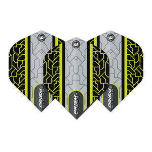 Winmau Prism Alpha  - Extra Thick - Dart Flights - Neon Yellow - Standard Shape