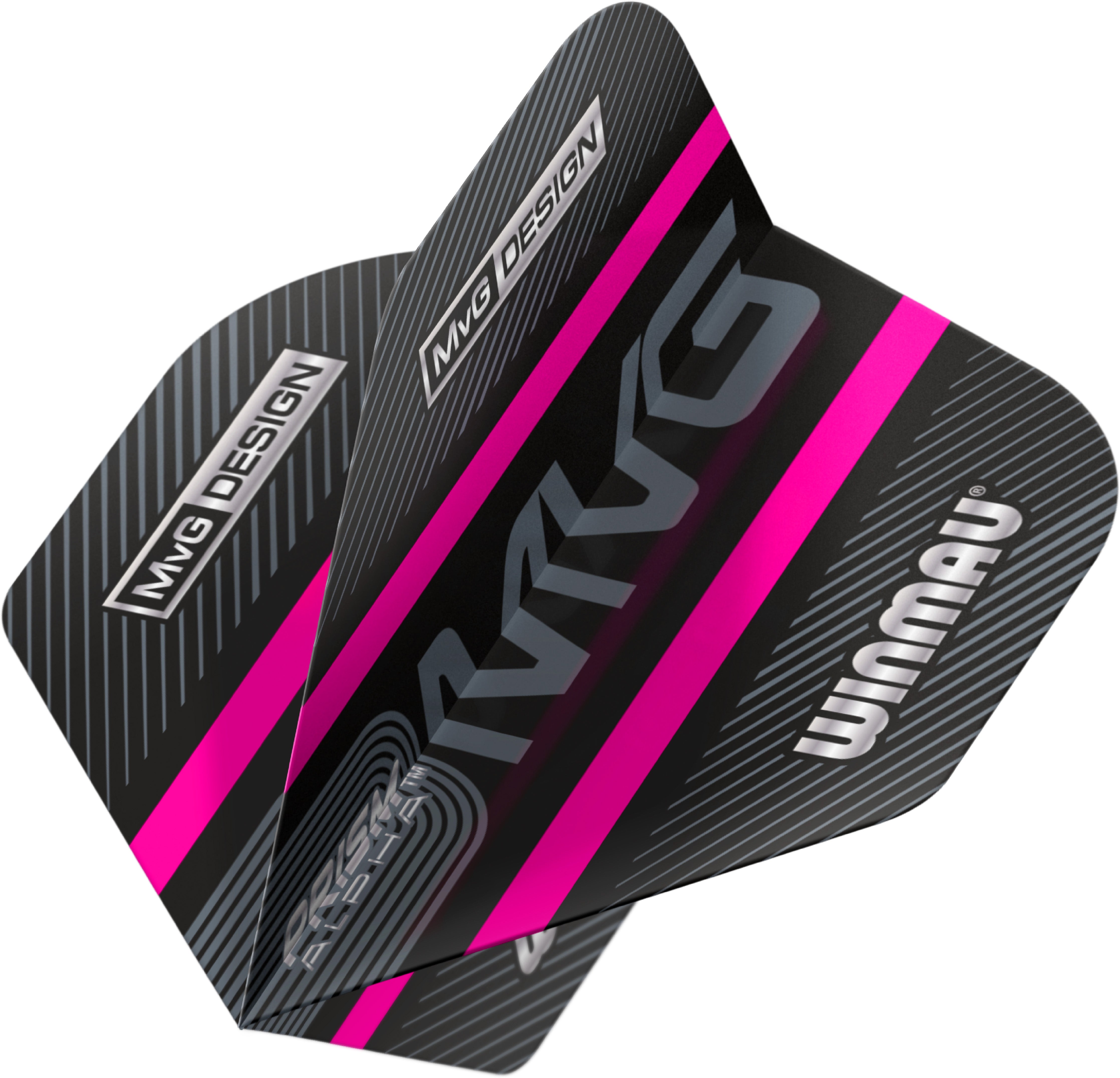 Winmau MVG Prism Alpha Dart Flights - Extra Thick - 100 Micron - Pink