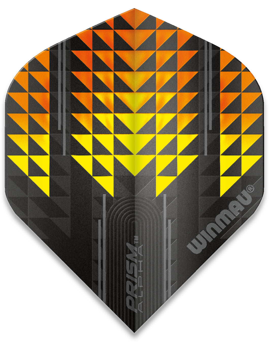 Winmau - Prism Alpha - Standard Dart Flights - Black And Orange