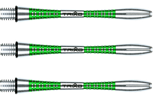 Winmau Triad Aluminium Dart Shafts - Green