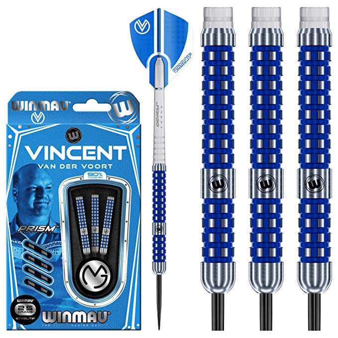 Winmau Vincent van der Voort Darts - Steel Tip 90% Tungsten - VVDV - 23g 25g