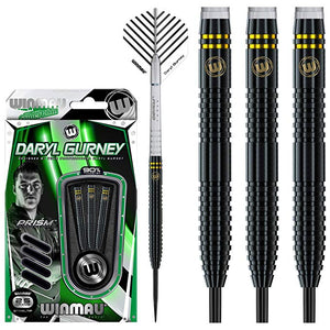 Winmau Daryl Gurney Darts - Steel Tip 90% Tungsten - SuperChin - Special Edition - Black - 23g 25g