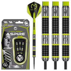 Winmau Michael van Gerwen Darts - Steel Tip - 80% Tungsten - MvG - Aspire - 21g to 26g