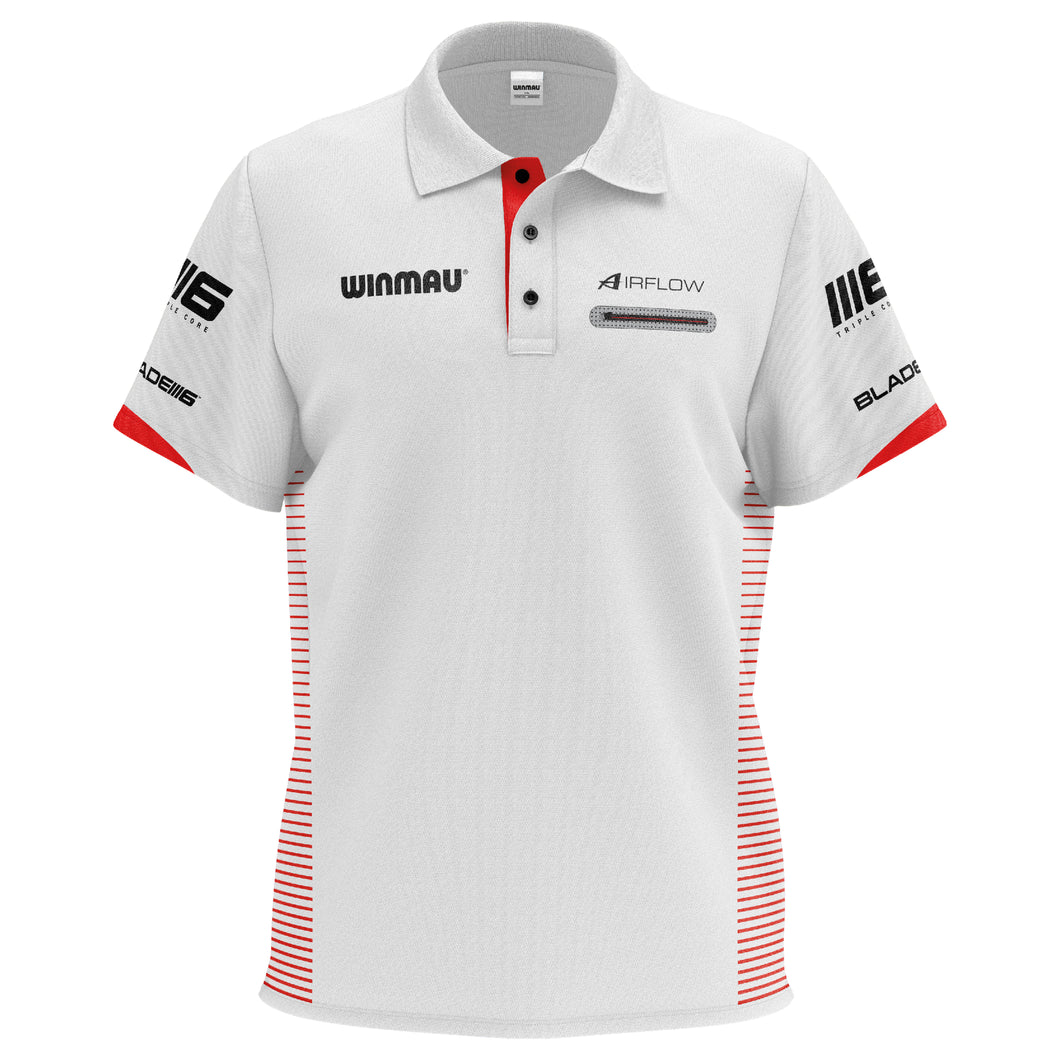 Winmau Pro-Line White Darts Shirt