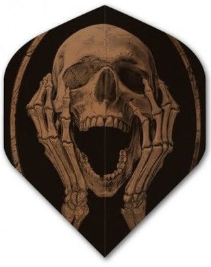 Alchemy Copper Chrome - Skull Hands - Dart Flights - 100 Micron