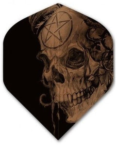 Alchemy Copper Chrome - Skull Star - Dart Flights - 100 Micron