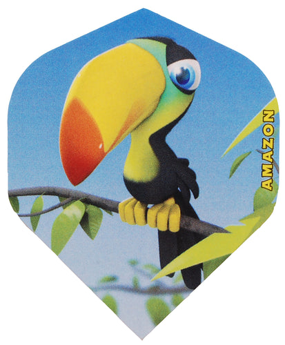 Amazon Toucan Cartoon Dart Flights