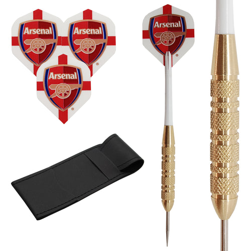 23g White Arsenal Brass Darts