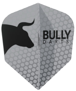 Bully Dart Flights - 100 Micron - No6 - Standard Shape - Silver