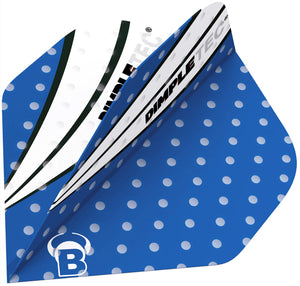 BULL'S Dimpletec Blue Dart Flights - B Standard Shape
