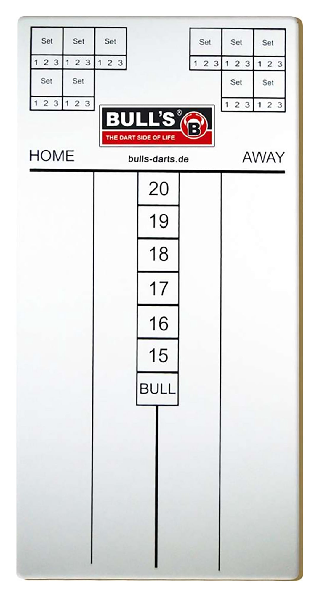 BULL'S Marker board - Master Scoreboard - Dartboard Dry Wipe