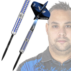 BULL'S Jermaine Wattimena G2 Steel Tip Darts - 90% Tungsten - 22g 24g