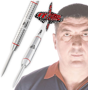 BULL'S Mensur Suljovic D14 - Steel Tip Darts - 80% Tungsten - The Gentle - 22g 24g