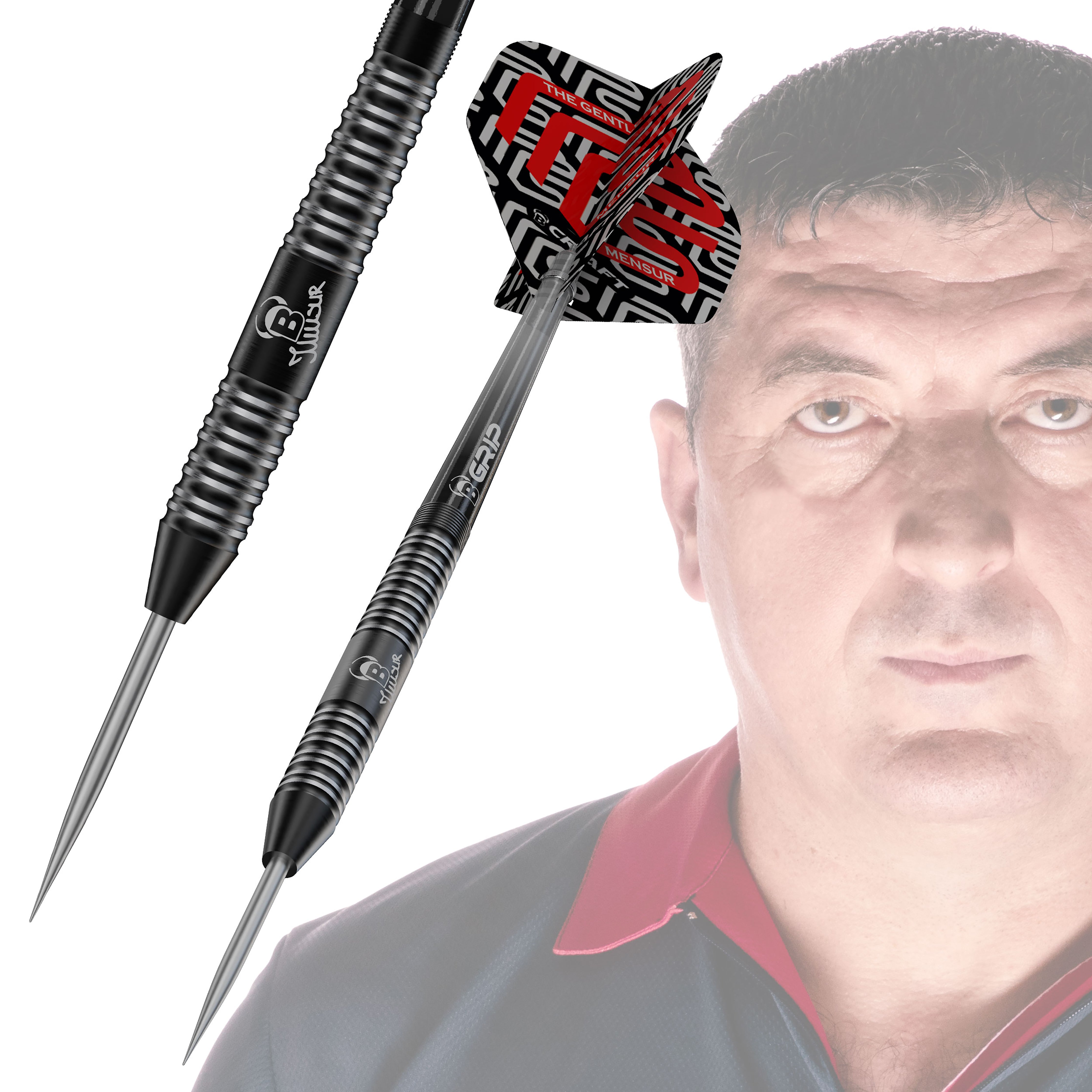 BULL'S Mensur Suljovic G3 Steel Tip Darts - 90% Tungsten - The Gentle - 21g 23g 25g