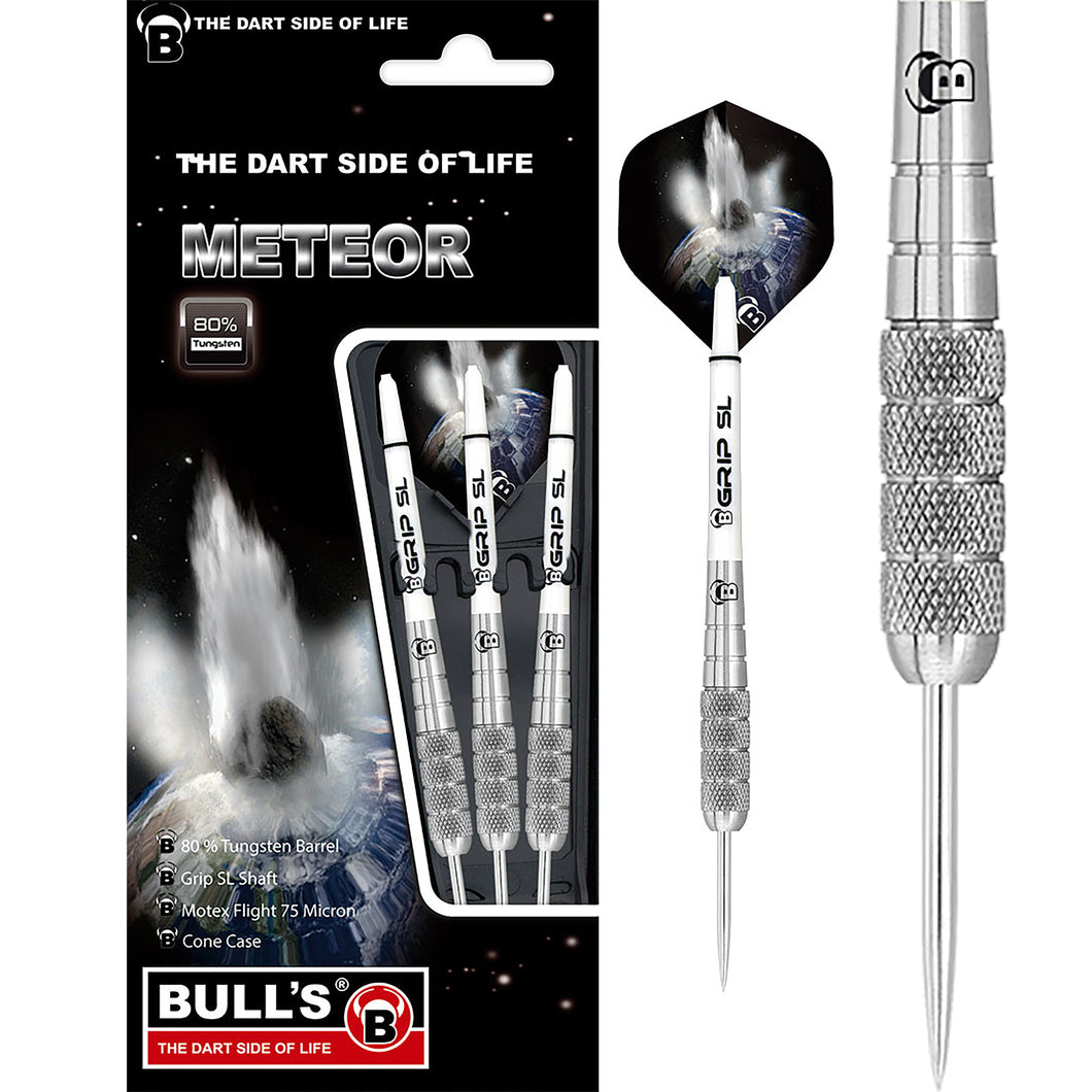 BULL'S Meteor MT10 Steel Tip Darts - 80% Tungsten - 26g