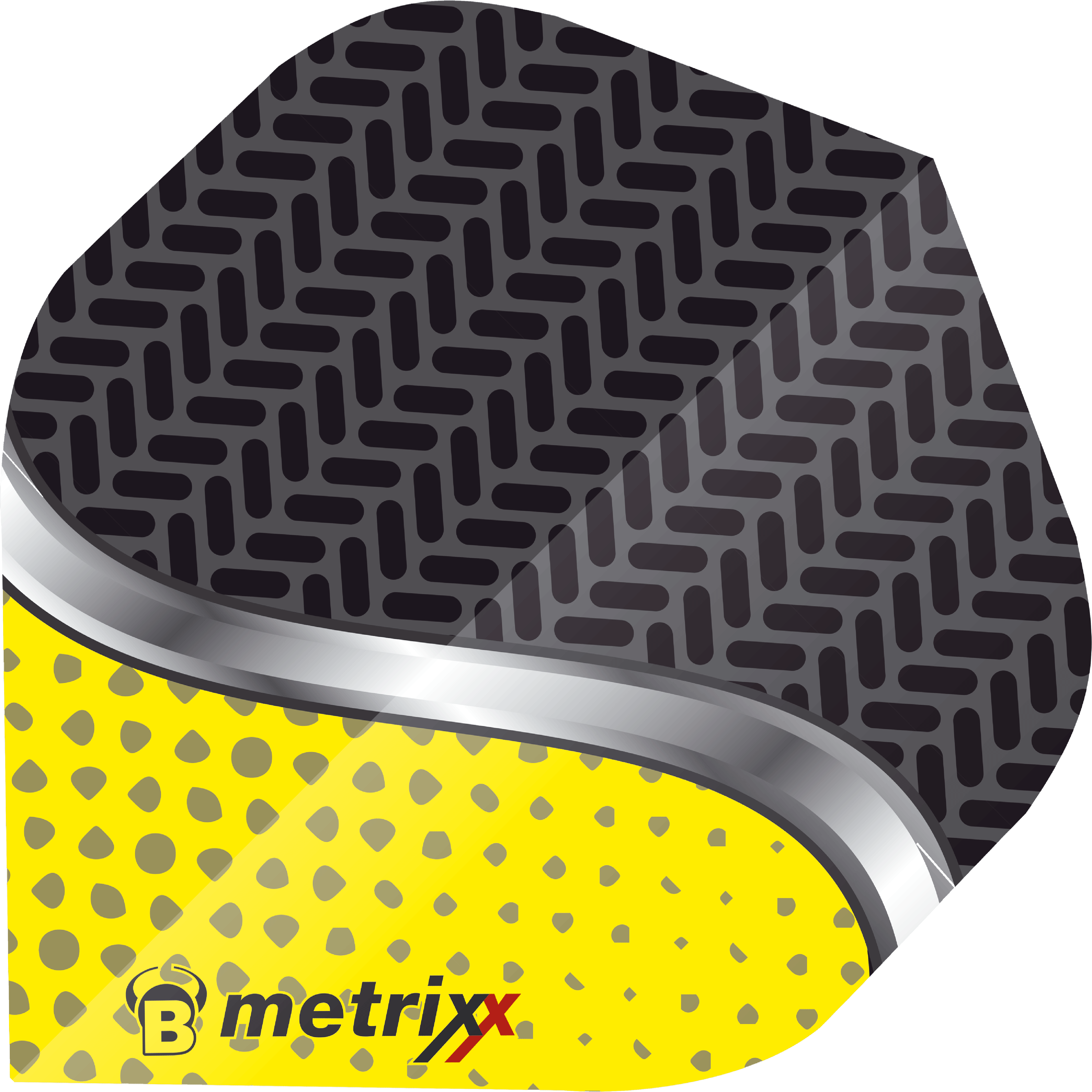 BULL'S Metrixx Dart Flights - A Standard Shape - Yellow