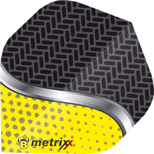 BULL'S Metrixx Dart Flights - A Standard Shape - Yellow