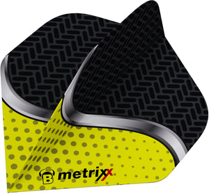 BULL'S Metrixx Dart Flights - A Standard Shape - Yellow