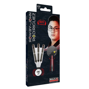 BULL'S Rowby-John Rodriguez Steel Tip Darts - 90% Tungsten - Little John - 23g 25g