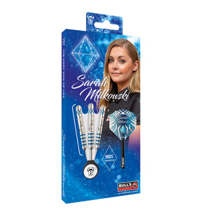 BULL'S Sarah Milkowski Steel Tip Darts - 90% Tungsten - 22g