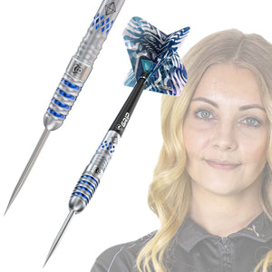 BULL'S Sarah Milkowski Steel Tip Darts - 90% Tungsten - 22g