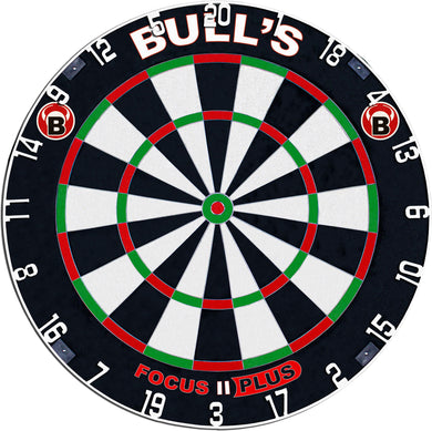 BULL'S Focus II Plus Dartboard - Staple Free - Professional