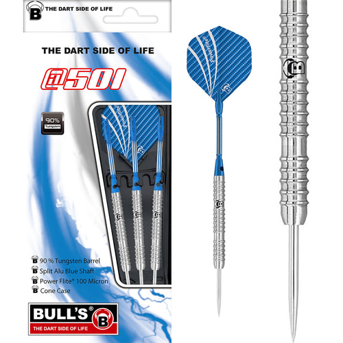 BULL'S @501 - AT1 - 90% Tungsten - Steel Dart Tip Darts - 21g