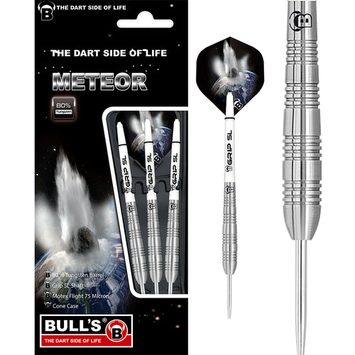 BULL'S Meteor MT11 Steel Tip Darts - 80% Tungsten - 27g
