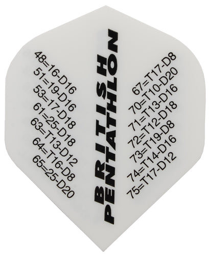 Pentathlon Checkout White Dart Flights