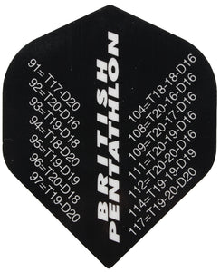 Pentathlon Checkout Black Dart Flights