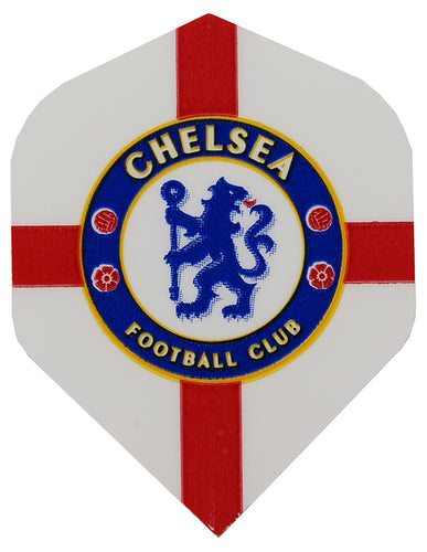 White Chelsea FC Football Dart Flights