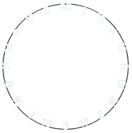 Unicorn Eclipse Ultra-Vis Metal Number Ring - Large Numbers