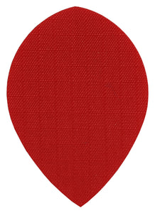 Red Fabric Pear Dart Flights