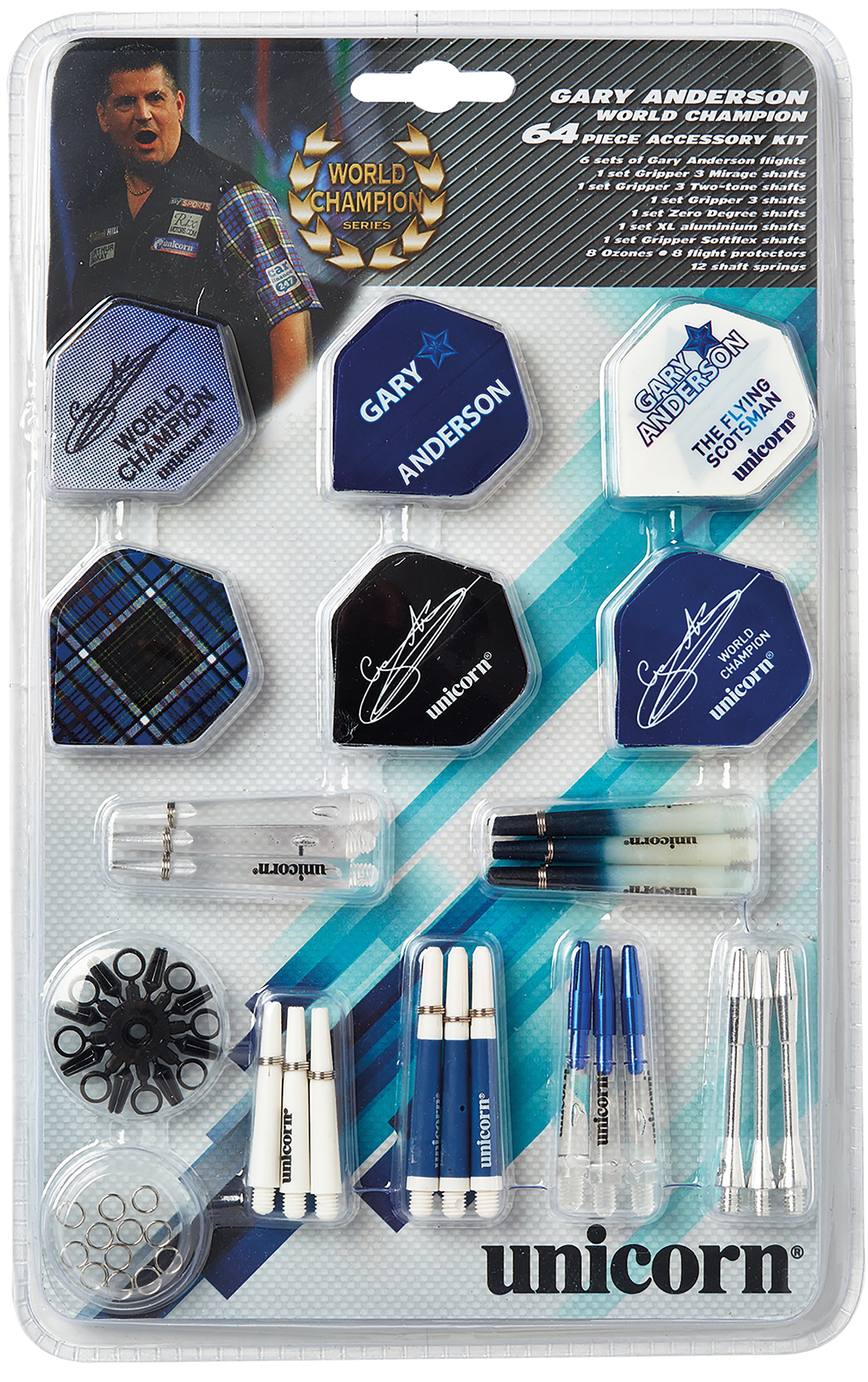 Unicorn Gary Anderson Tune Up Kit - 64 Pieces