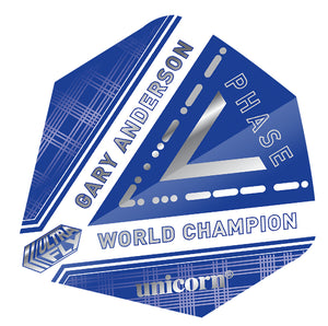 Unicorn Gary Anderson - World Champion Phase 5 - Ultrafly - Dart Flights - Big Wing