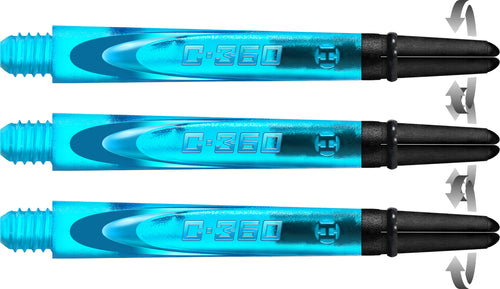 Harrows Carbon 360 Spin Dart Shafts - Aqua