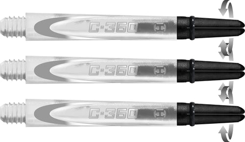 Harrows Carbon 360 Spin Dart Shafts - Clear