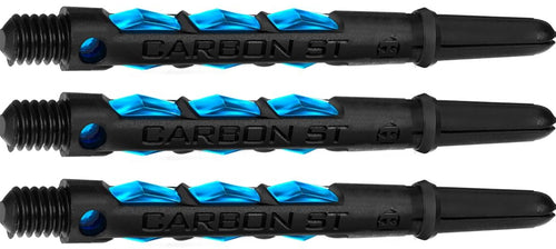 Harrows Carbon ST Shafts - Dart Stems - Black & Aqua