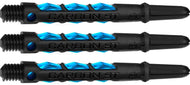 Harrows Carbon ST Shafts - Dart Stems - Black & Aqua