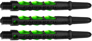 Harrows Carbon ST Shafts - Dart Stems - Black & Green
