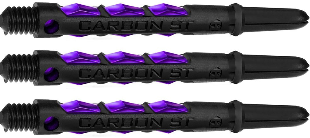 Harrows Carbon ST Shafts - Dart Stems - Black & Purple