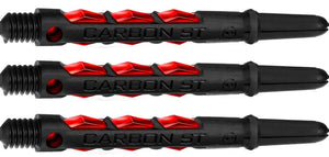 Harrows Carbon ST Shafts - Dart Stems - Black & Red