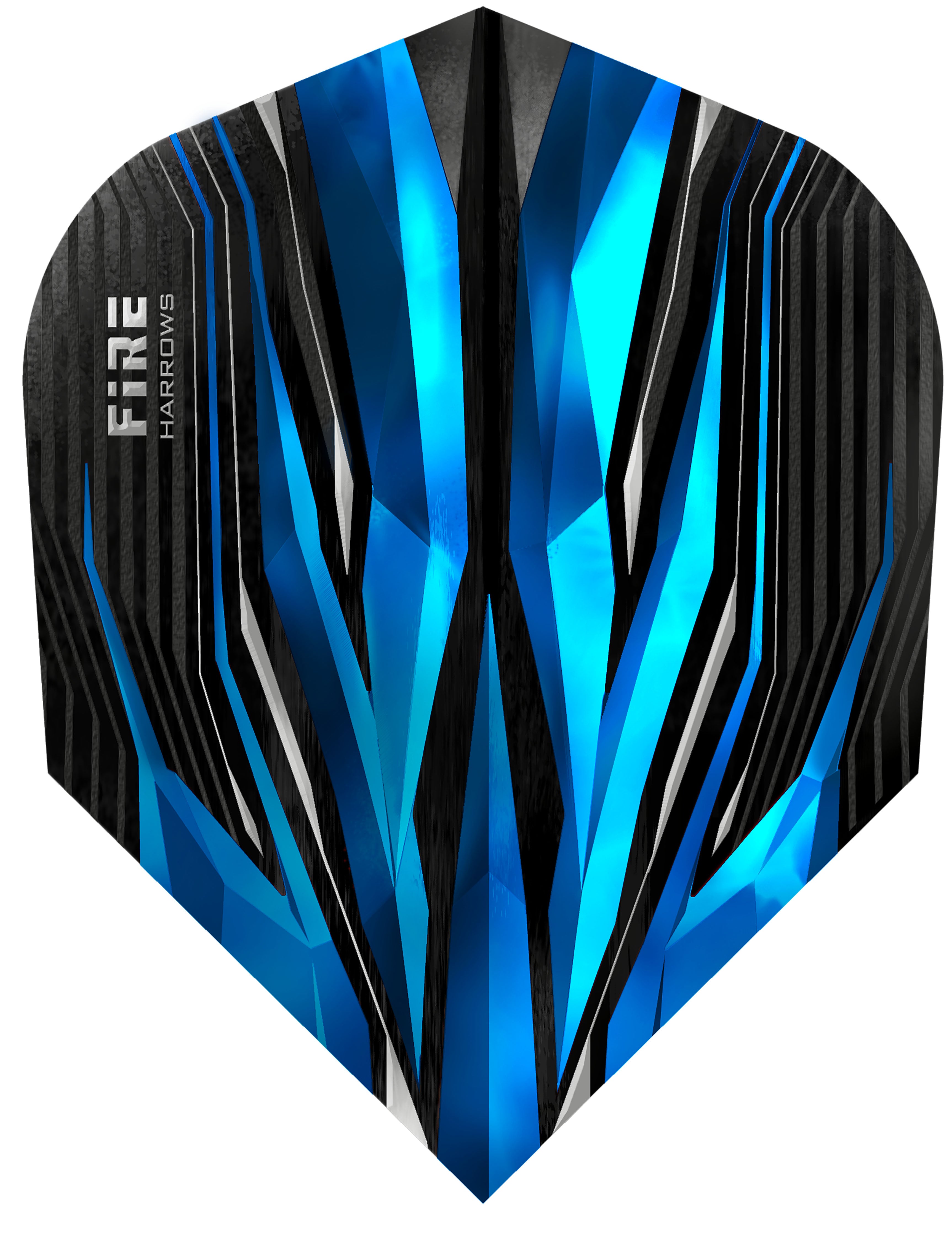 Harrows Fire Inferno - Dart Flights - 100 Micron - No6 - Standard - Blue
