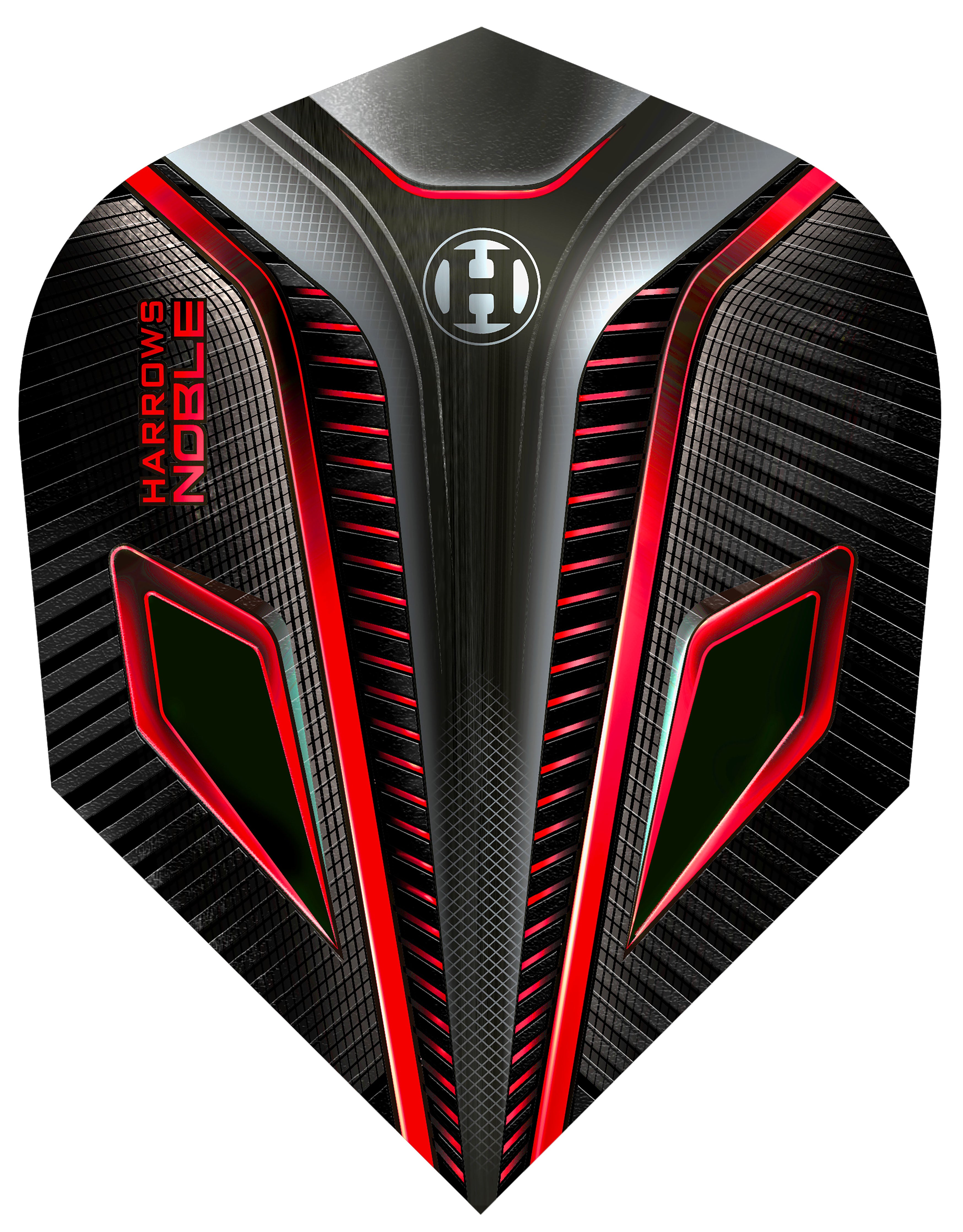 Harrows Noble Dart Flights - 100 Micron - No6 - Standard - Red