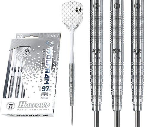 Harrows Wolfram Darts - Steel Tip - 97% Tungsten - 24g 25g