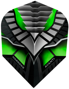 Harrows Avanti Dart Flights - 100 Micron - Extra Strong - Green