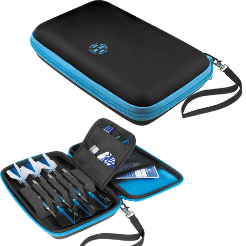 Harrows Blaze Pro 6 Dart Wallet - Strong and Durable - Holds Fully Assembled Darts - Aqua