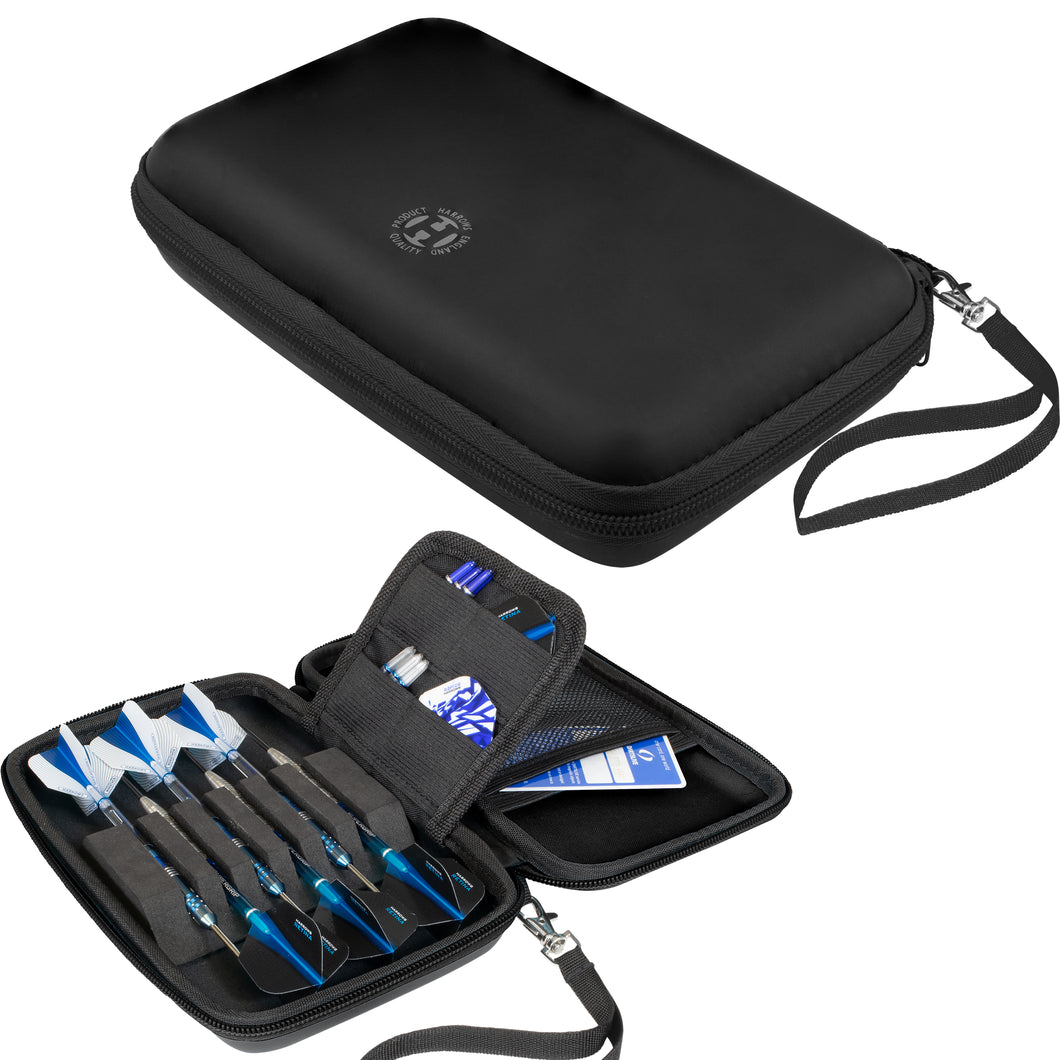 Harrows Blaze Pro 6 Dart Wallet - Strong and Durable - Holds Fully Assembled Darts - Black