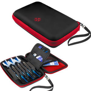 Harrows Blaze Pro 6 Dart Wallet - Strong and Durable - Holds Fully Assembled Darts - Red