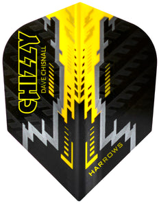 Harrows Prime Dart Flights - 100 Micron - Extra Strong - Std - Chizzy 2 - Dave Chisnall